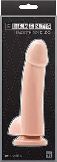 Ns Novelties Elements Smooth Dildo Realistisches Dildo mit Hoden Flesh 13cm
