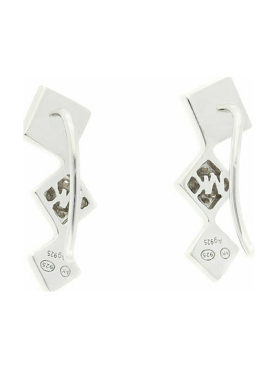 Michael Kors Ohrringe Ear Climbers aus Silber mit Steinen