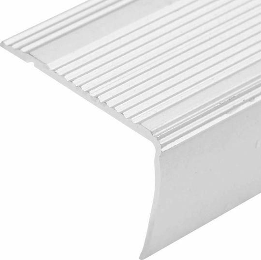 vidaXL Profil Aluminium für Treppen Profil Treppen Form C 15 Stk. Silber 100cm Aluminium 100x100x3cm 15Stück