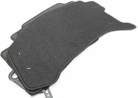 Petex Satz Vorder- und Hintermatten 4Stück aus Teppichboden für Jaguar X-Typ 2001-2009 Schwarz