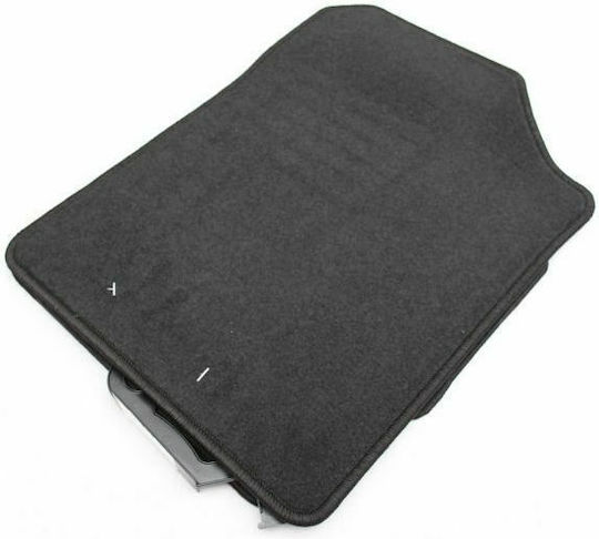 Petex Satz Vorder- und Hintermatten 3Stück aus Teppichboden für Toyota Yaris 2011+ Schwarz