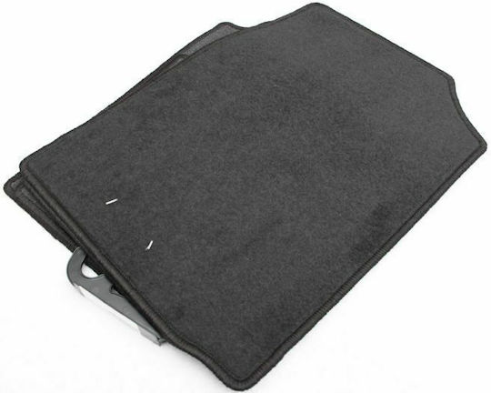 Petex Satz Vorder- und Hintermatten 4Stück aus Teppichboden für Toyota Yaris 1999-2005 Schwarz
