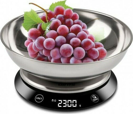 Girmi PS84 Ψηφιακή Ζυγαριά Κουζίνας με Κάδο έως 5kg Inox