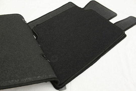 Petex Satz Vorder- und Hintermatten 4Stück aus Teppichboden für Mazda 3 2013-2019 Schwarz