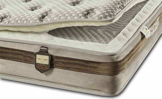 Matt & More Ice Silk Υπέρδιπλο Ανατομικό Στρώμα 160x210x32cm με Ανεξάρτητα Ελατήρια & Ανώστρωμα