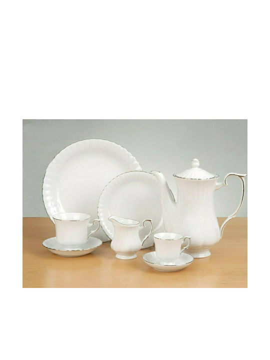 Cryspo Trio Ivona Platin Porcelain Dinnerware Set 20pcs