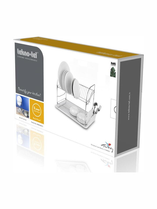 Tekno-Tel Отцедник За Мивка От Inox Черен 40x23x35см