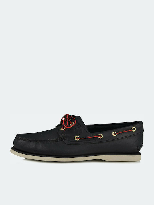 Timberland Cls2I Boat Δερμάτινα Ανδρικά Boat Shoes σε Μαύρο Χρώμα