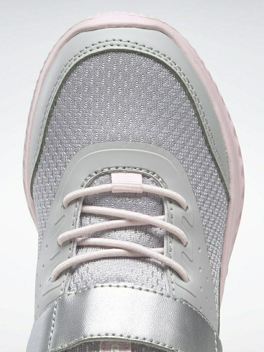 Rush Runner 4 Αθλητικά Παιδικά Παπούτσια Running με Σκρατς Light Solid Grey / Silver Metallic / Porcelain Pink