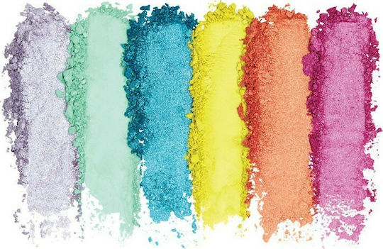 MUA 6 Shade Paletă cu Farduri de Pleoape Formă Solidă Strălucire strălucitoare