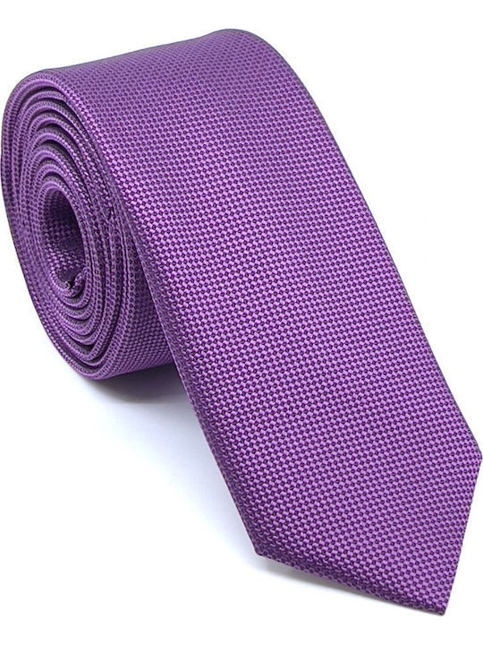 Legend Accessories Set de Cravată pentru Bărbați Sintetic Monocromie în Culorea Violet