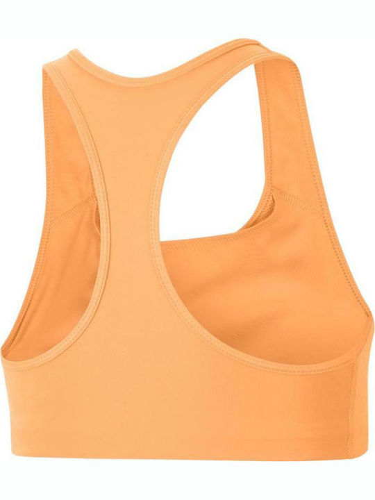Dri-Fit Women's Athletic Sports Bra Orange with Removable Padding