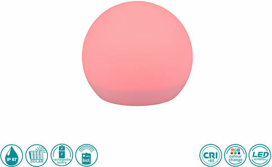 Trio Lighting Spiked Solar Light Ball 0.5W 30lm with Warm White Light 3000K IP67 20cmx17cmcm