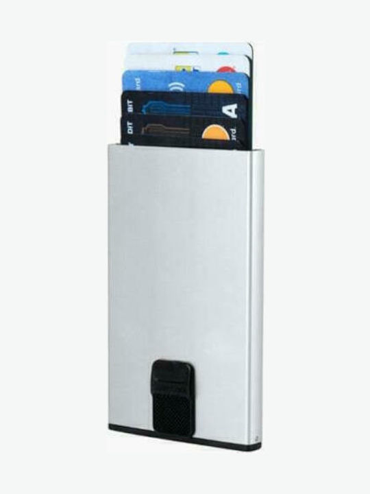 Samsonite Alu Fit Мъжко Портфейл За Карти Със Слайд Механизъм Сребрист Samsonite Alu Fit Мъжко Портфейл За Карти Със Слайд Механизъм Сребрист