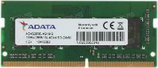 Adata DDR4 με Module 1x4GB και Ταχύτητα 2666 για Laptop