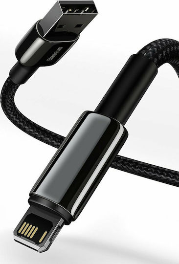 Baseus Tungsten Braided USB to Lightning Cable Μαύρο 2m (CALWJ-A01)