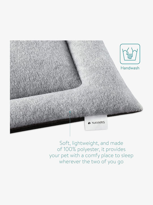 Navaris Kopfkissen für Hunde Rechteck Gray 63x40cm.