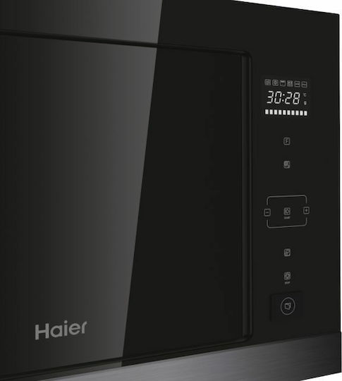 Haier HOR38G5FT Εντοιχιζόμενος Φούρνος Μικροκυμάτων με Grill 28lt Μαύρος