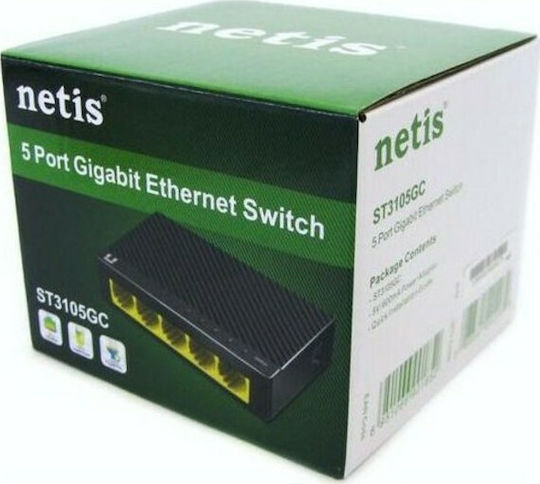 Netis ST3105GC Unmanaged L2 Switch με 5 Θύρες Gigabit (1Gbps) Ethernet