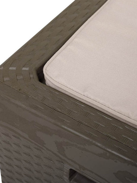 Toomax Outdoor Storage Box Porto Novo 350lt Brown L123.7xW54.5xH58.7cm