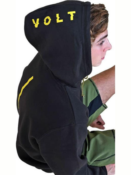 BLACK HOODED SWEATSHIRT FUSION VOLT