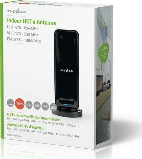 Nedis ANIR1504BK700 Εσωτερική Κεραία Τηλεόρασης (δεν Απαιτεί Τροφοδοσία) Μαύρη