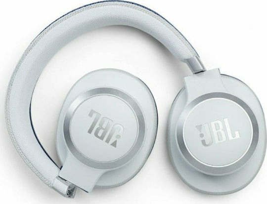 JBL Live 660NC Wireless / Wired Over Ear Headphones with 50 hours of Operation and Quick Charge White