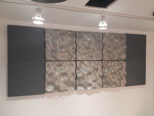 Alphacoustic Oceanos Ηχοδιαχυτής (1τμχ) σε Σχέδιο Wave 60cm x 60cm x 110mm σε Γκρι Χρώμα