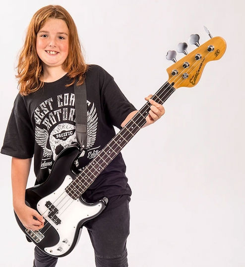 Encore Electric Bass E4BLK Alb