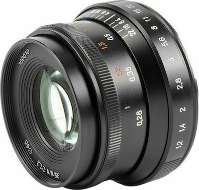 7artisans Crop Camera Lens Photoelectric 35mm MK II f/1.2 Steady for Micro Four Thirds (MFT) Mount Black