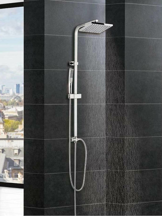 Karag Vasileia Shower Column without Mixer 101.5cm Silver