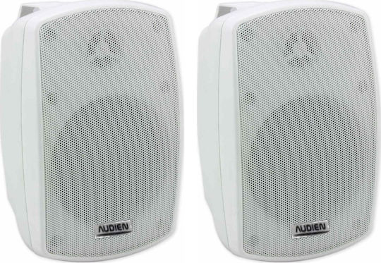 Audien BT-508 Παθητικά Επιτοίχια Ηχεία 70W (Ζεύγος) 25.2x16.5x16.3εκ. Λευκά