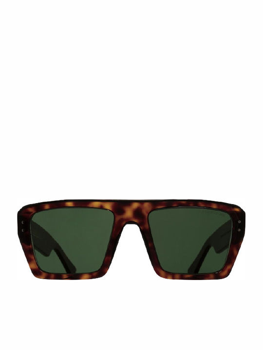 Cutler And Gross Ochelari de soare Maro cu Cadru & Verde Lentilă