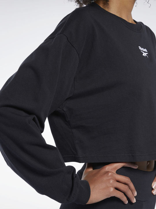 Winter Women's Cotton Blouse Long Sleeve Black
