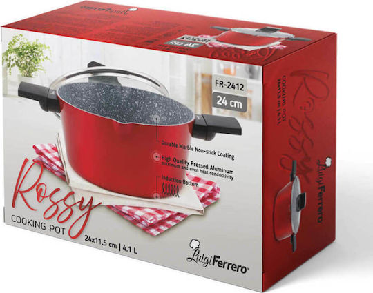 Luigi Ferrero Βαθιά Κατσαρόλα από Αλουμίνιο 4.1lt / 24cm
