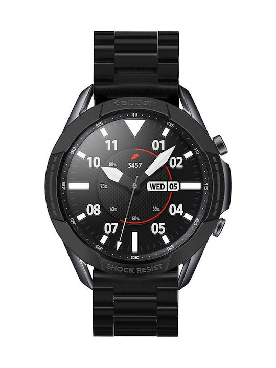 Spigen Chrono Shield Protecție Bezel în culoarea Negru pentru Galaxy Watch 3 45mm - Ceas Galaxy Watch 3 45mm