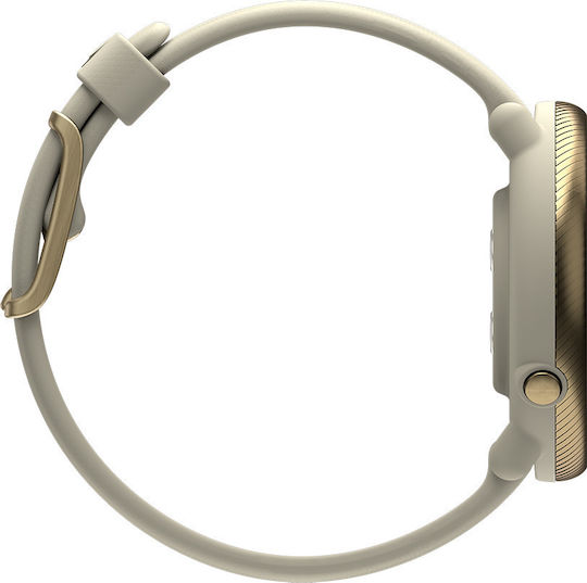 Polar Ignite 2 Stainless Steel 43mm Waterproof Smartwatch with Heart Rate Monitor (Champagne)