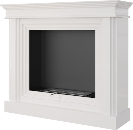 Kratki Virgo Tuv Boden Bioethanol Kamine Innenbereich Weiß 113.5x33.9x97.9cm