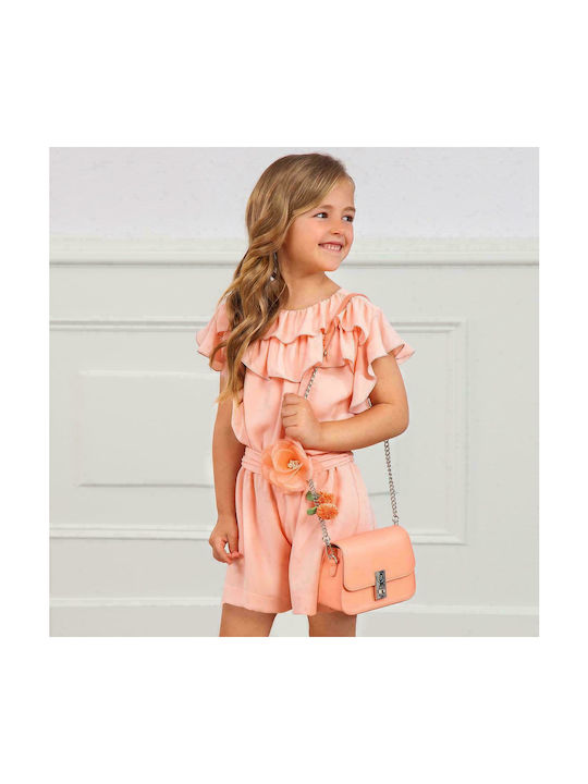 Abel And Lula Salopette Crepe Overalls 05203-053 Salmon Girl