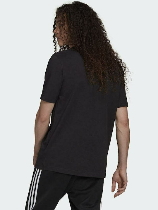 Adidas Adicolor Classics Trefoil Ανδρικό T-shirt Μαύρο με Λογότυπο