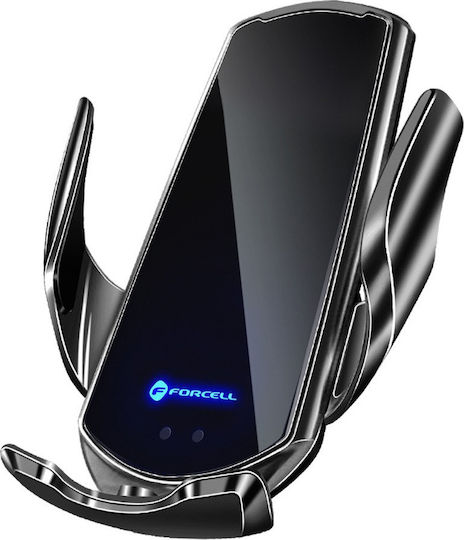 Forcell Βάση Κινητού Αυτοκινήτου HS1 Μαύρο με Ρυθμιζόμενα Άγκιστρα