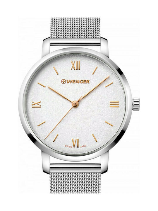 Wenger Metropolitan Donnissima Watch with Silver Metal Bracelet