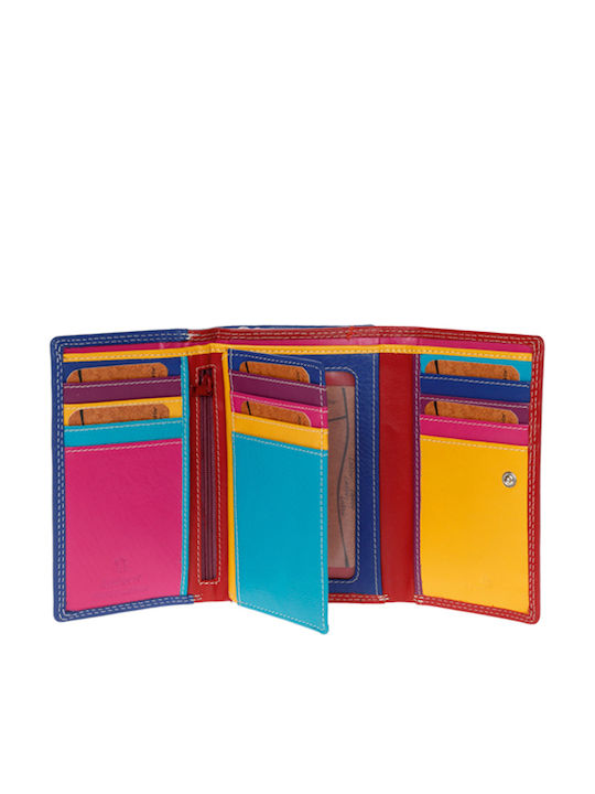 Large Leather Women's Wallet Classic with RFID Red