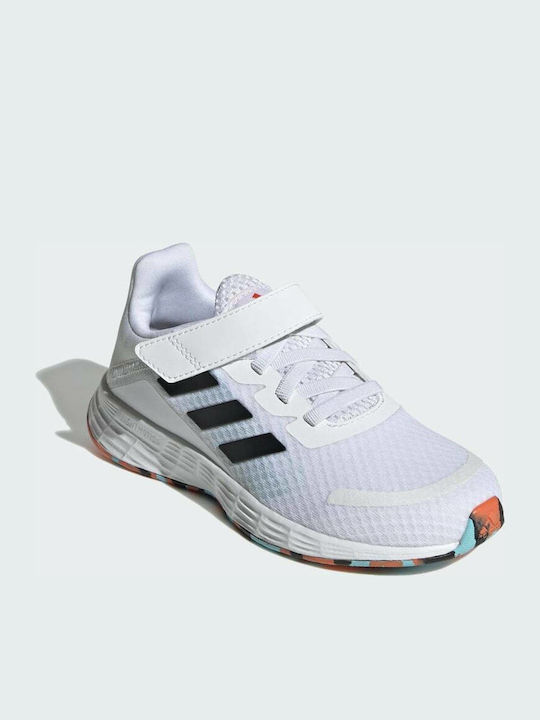 Adidas Kids Sports Shoes Running Duramo SL C Cloud White / Core Black / Pulse Aqua