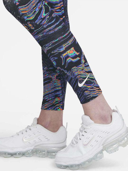 Dri-Fit Training Γυναικείο Μακρύ Κολάν Ψηλόμεσο Μαύρο