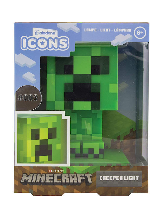 Paladone Kids Decorative Lamp Minecraft Creeper Green 10εκ.