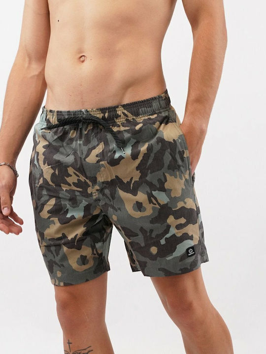 Men's Swimwear Shorts Olive Camo