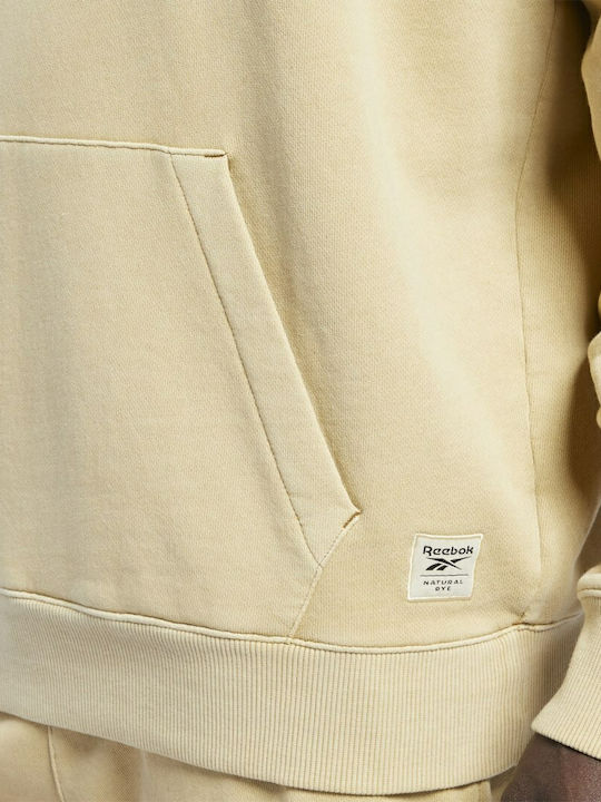 Classics Natural Dye Φούτερ με Κουκούλα Μπεζ