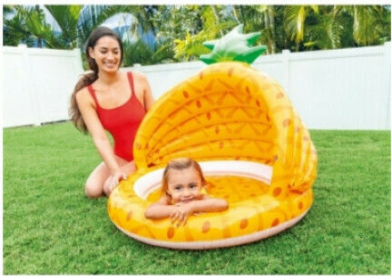 Intex Piscină Rotundă Pentru Copii 45lt Gonflabilă 102x94cm Galbenă
