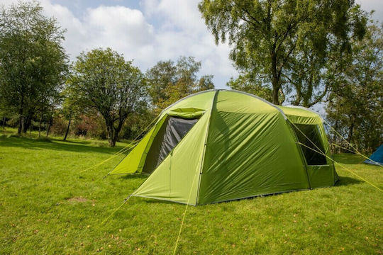Vango Mokala 450 Camping Tent Tunnel Green with Double Cloth 4 Seasons for 4 People 540x280x180cm